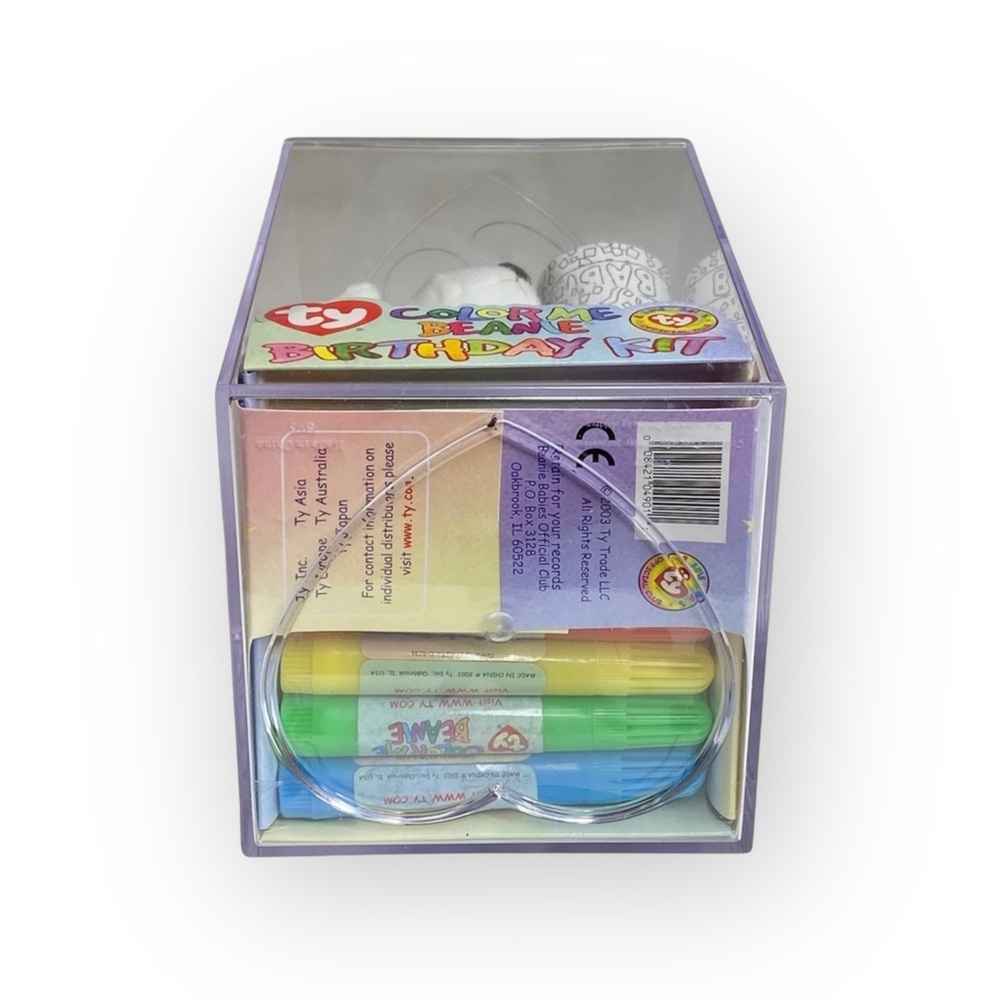 new Y2K Collectible: Beanie Babies Official Club 𖠌 Color Me Birthday Kit Dog 𖠌 - Picture 14 of 16